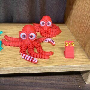 3D Printed Big Eyed Octopus